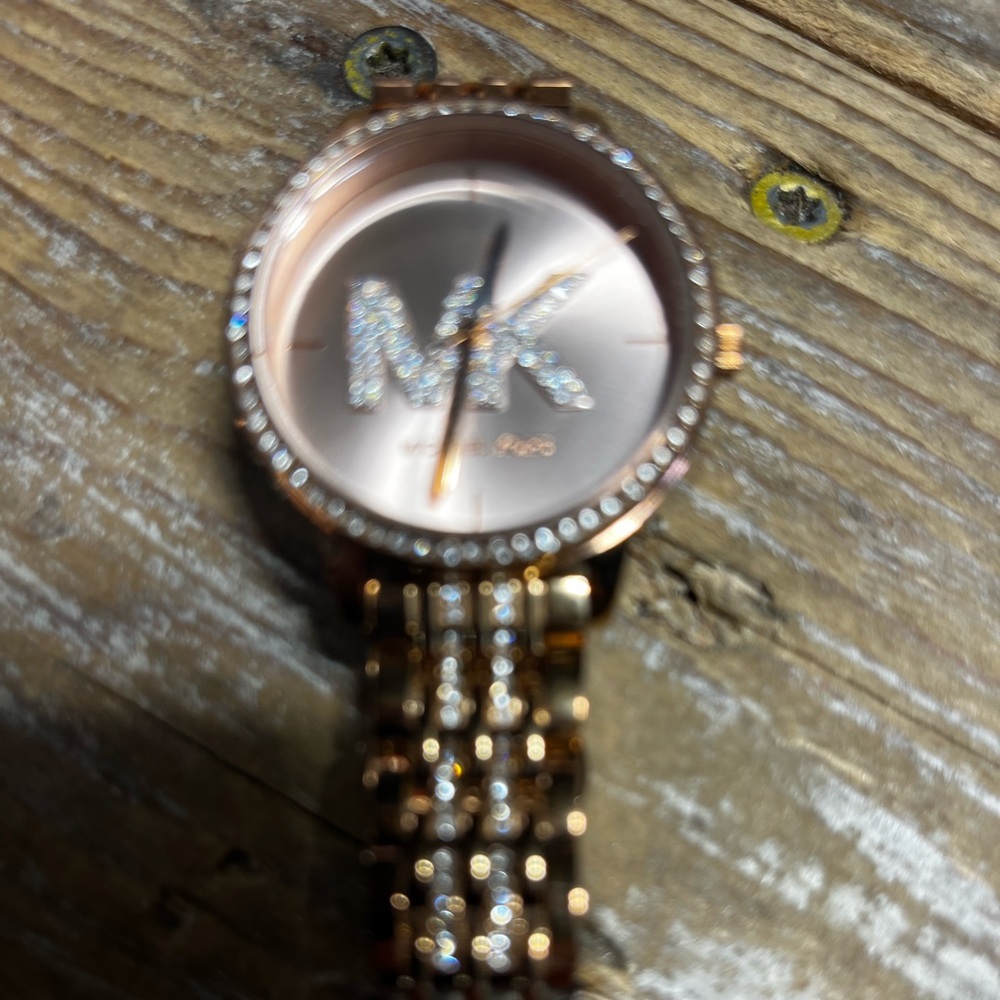 Michael Kors Rose Gold Crystal Watch